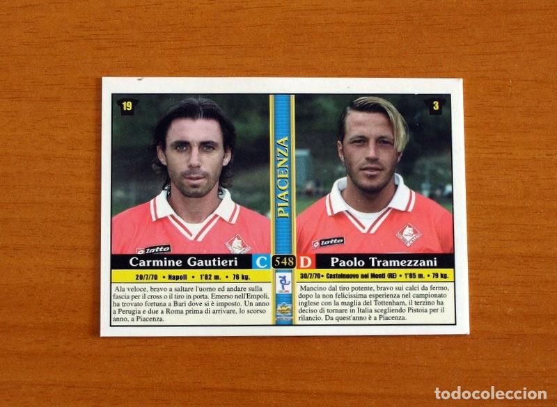 Cromos de F&uacute;tbol: Piacenza -N&ordm; 548 Gautieri-Tramezzani-Morrone-Boselli -Mundicromo 2000-2001-00-01-Italia-Calcio