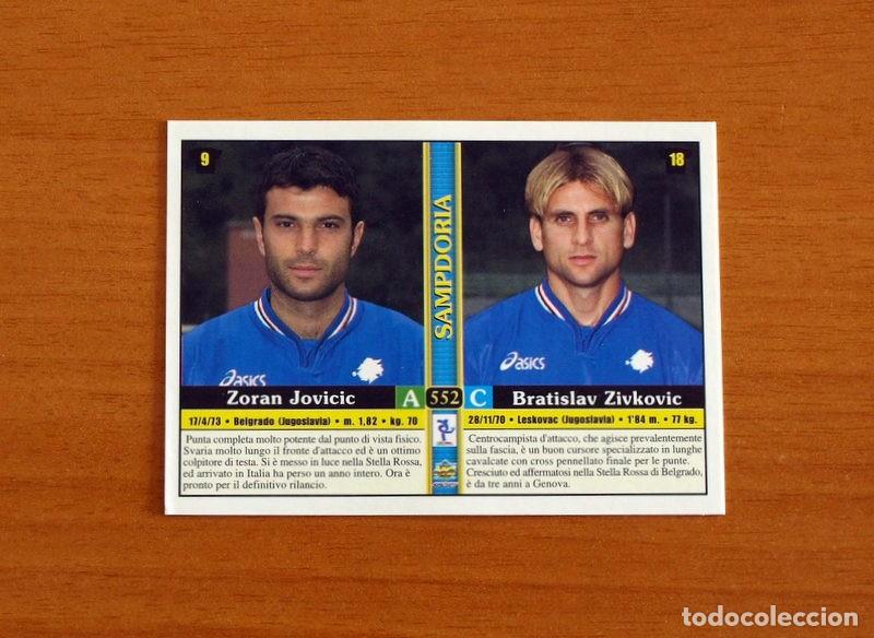Cromos de F&uacute;tbol: Sampdoria -N&ordm; 552 Jovicic-Zivkovic-Casazza-Marcolin -Mundicromo 2000-2001-00-01-Italia-Calcio