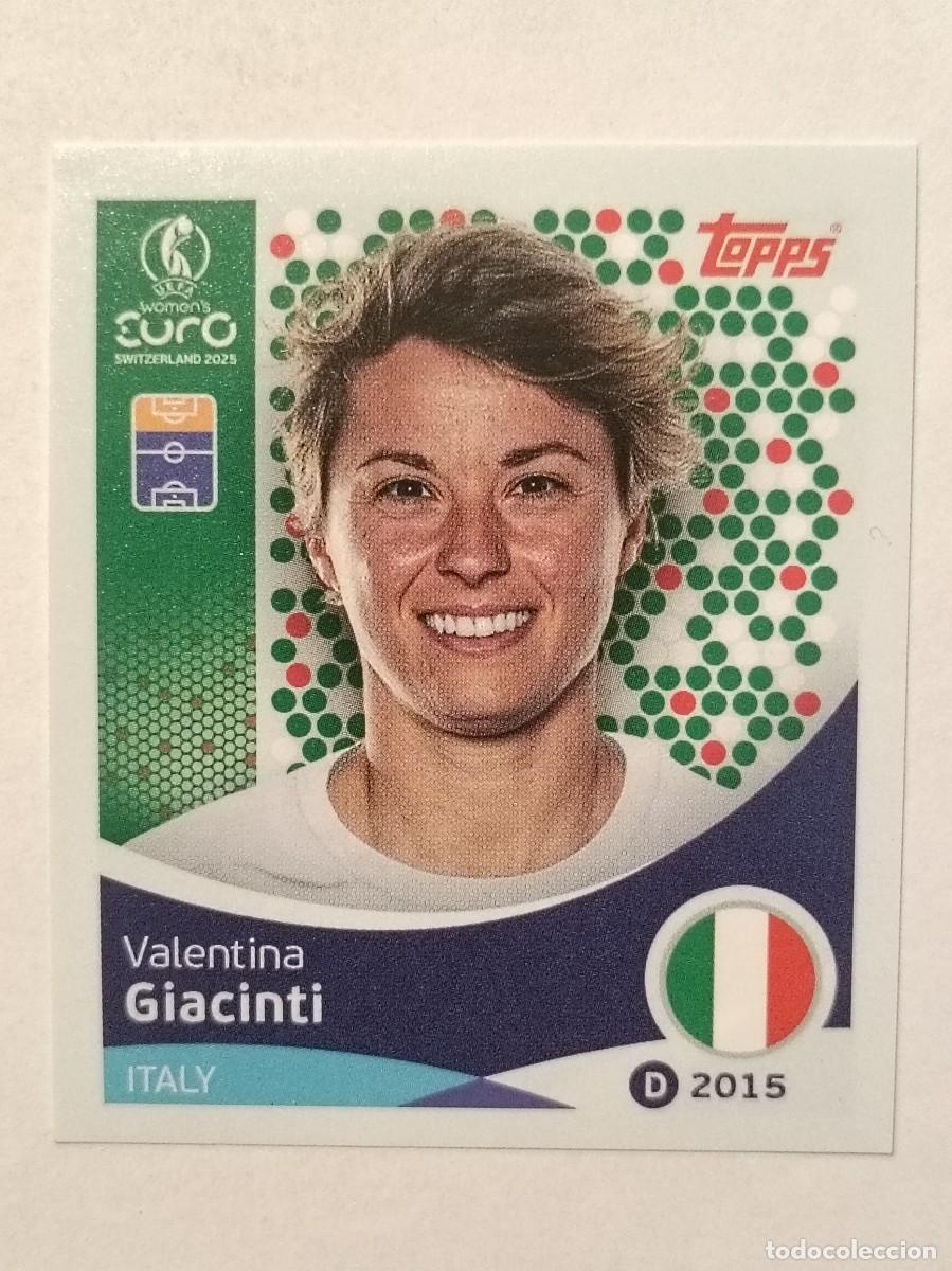 Cromos de F&uacute;tbol: #154 GIACINTI (ITALIA) EURO WOMENS SUIZA 2025 TOPPS