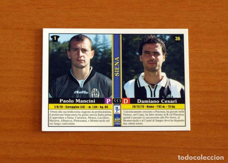 Cromos de F&uacute;tbol: Siena -N&ordm; 553 Misso-Voria-Mancini-Cesari -Mundicromo 2000-2001-00-01-Italia-Calcio