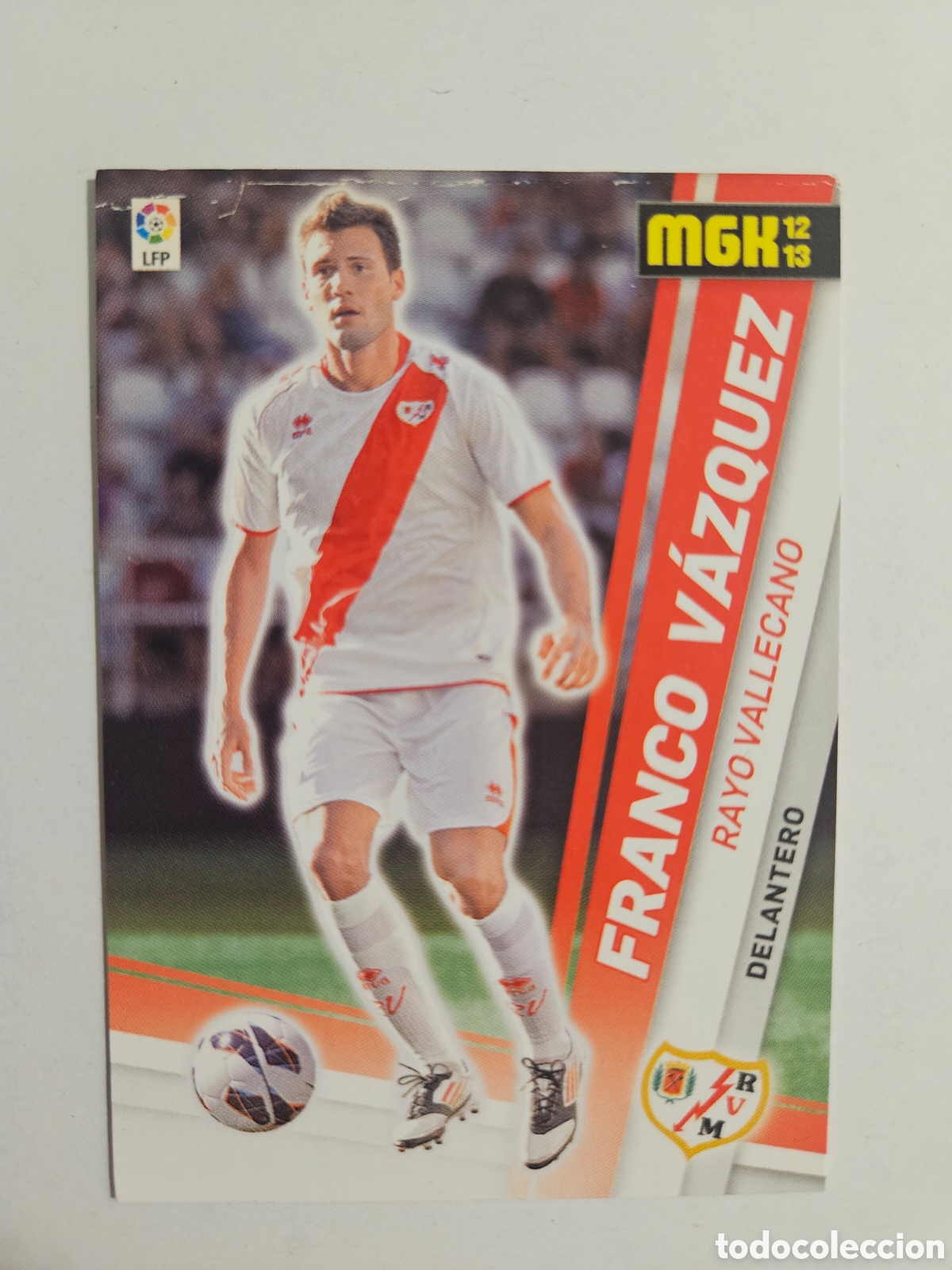 Cromos de F&uacute;tbol: FRANCO VAZQUEZ 478 RAYO PANINI MEGACRACKS 12 13 CROMO FUTBOL LIGA 2012 2013. FICHAJE