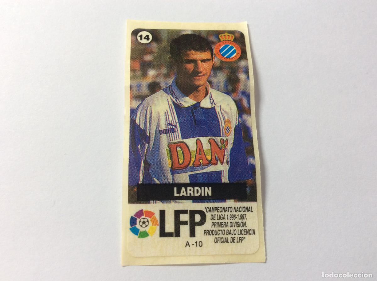 Cromos de F&uacute;tbol: Lard&iacute;n RCD Espa&ntilde;ol Espanyol Chicles Vidal 96 97 La liga de las estrellas