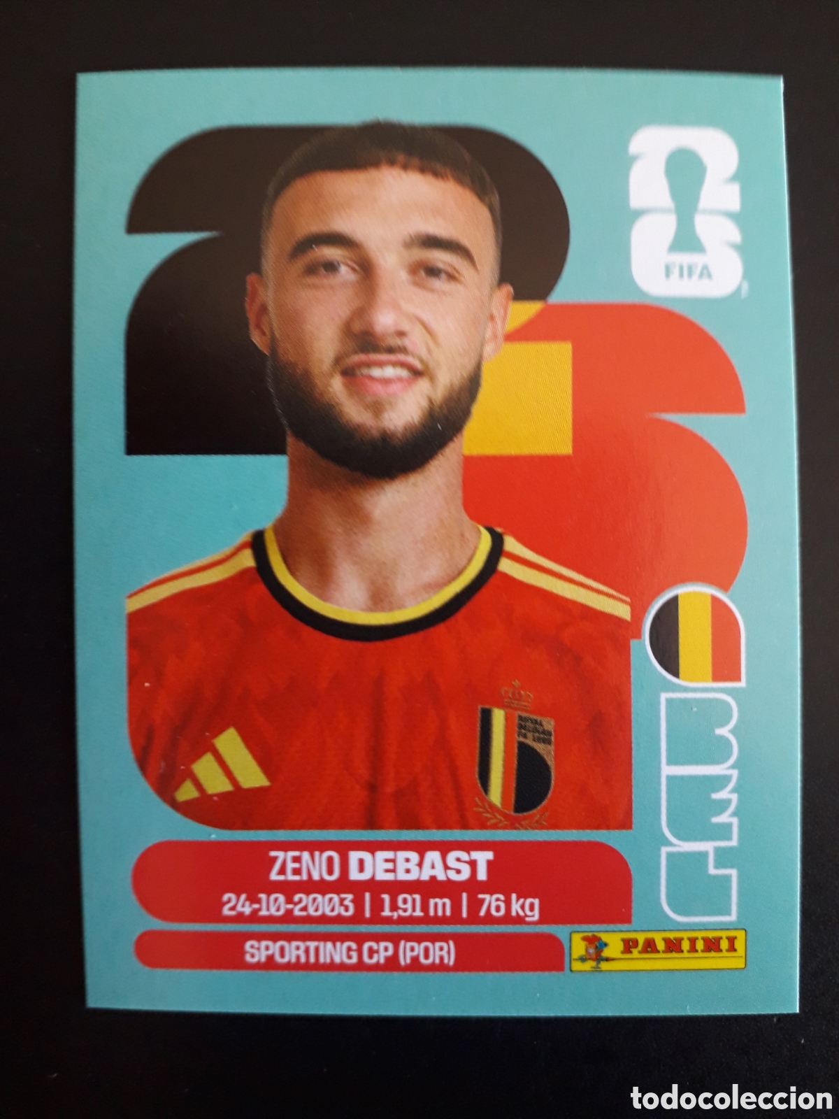 Cromos de F&uacute;tbol: DEBAST B&Eacute;LGICA BEL 5 MUNDIAL F&Uacute;TBOL 2026 FIFA WORLD CUP PANINI SIN PEGAR PEDIDO M&Iacute;NIMO 3&euro;