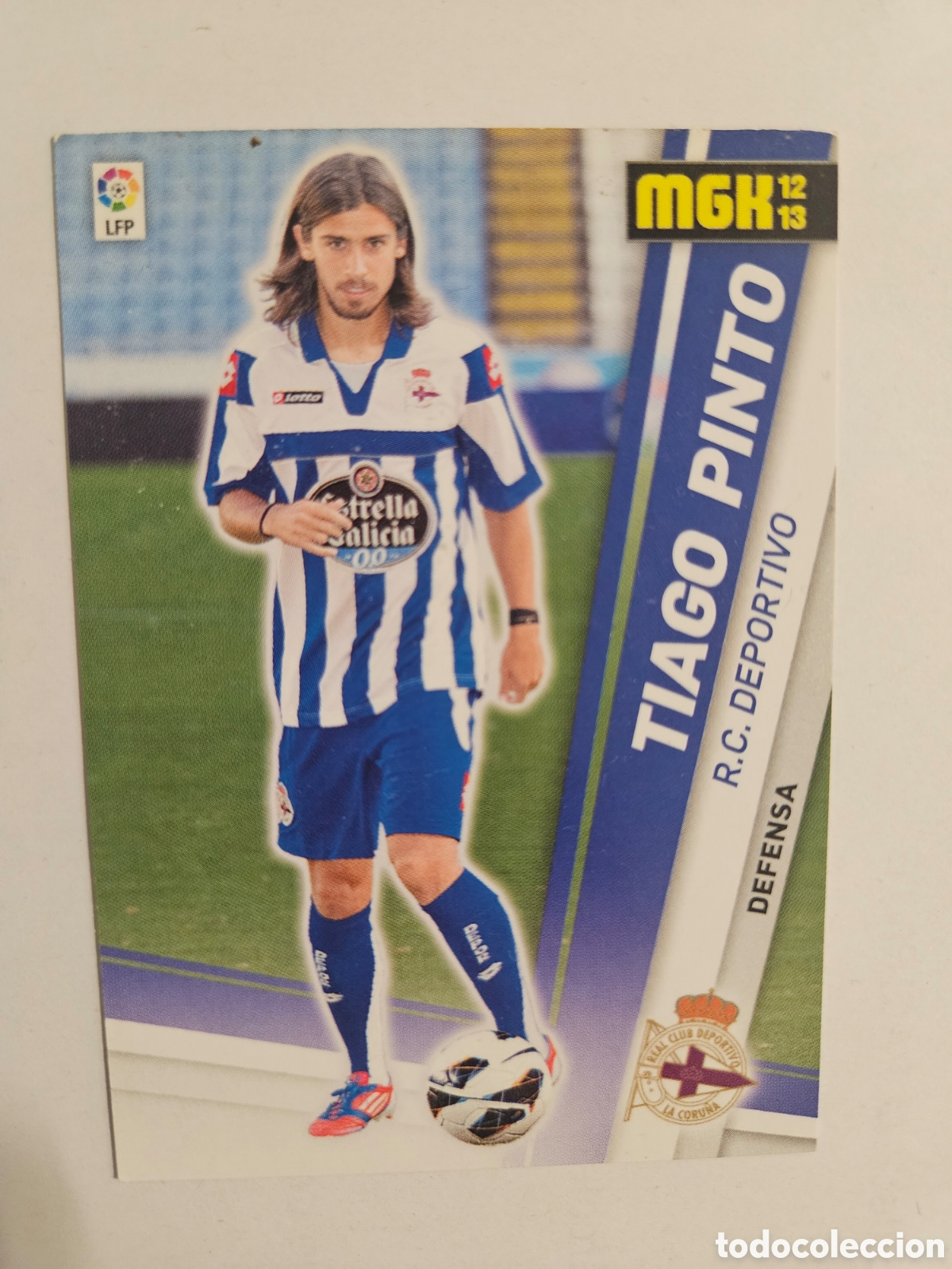 Figurine di Calcio: 488 TIAGO PINTO R.C. DEPORTIVO CORU&Ntilde;A NUEVO FICHAJE MEGACRACKS 12 13 MEGA MGK LIGA 2012 2013