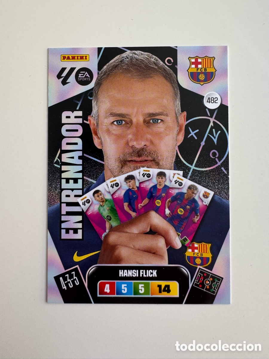 Figurine di Calcio: PANINI ADRENALYN XL LIGA EA SPORTS 2025-2026 25-26 &ndash; Hansi Flick FC Barcelona N&ordm; 482 &ndash; Entrenador