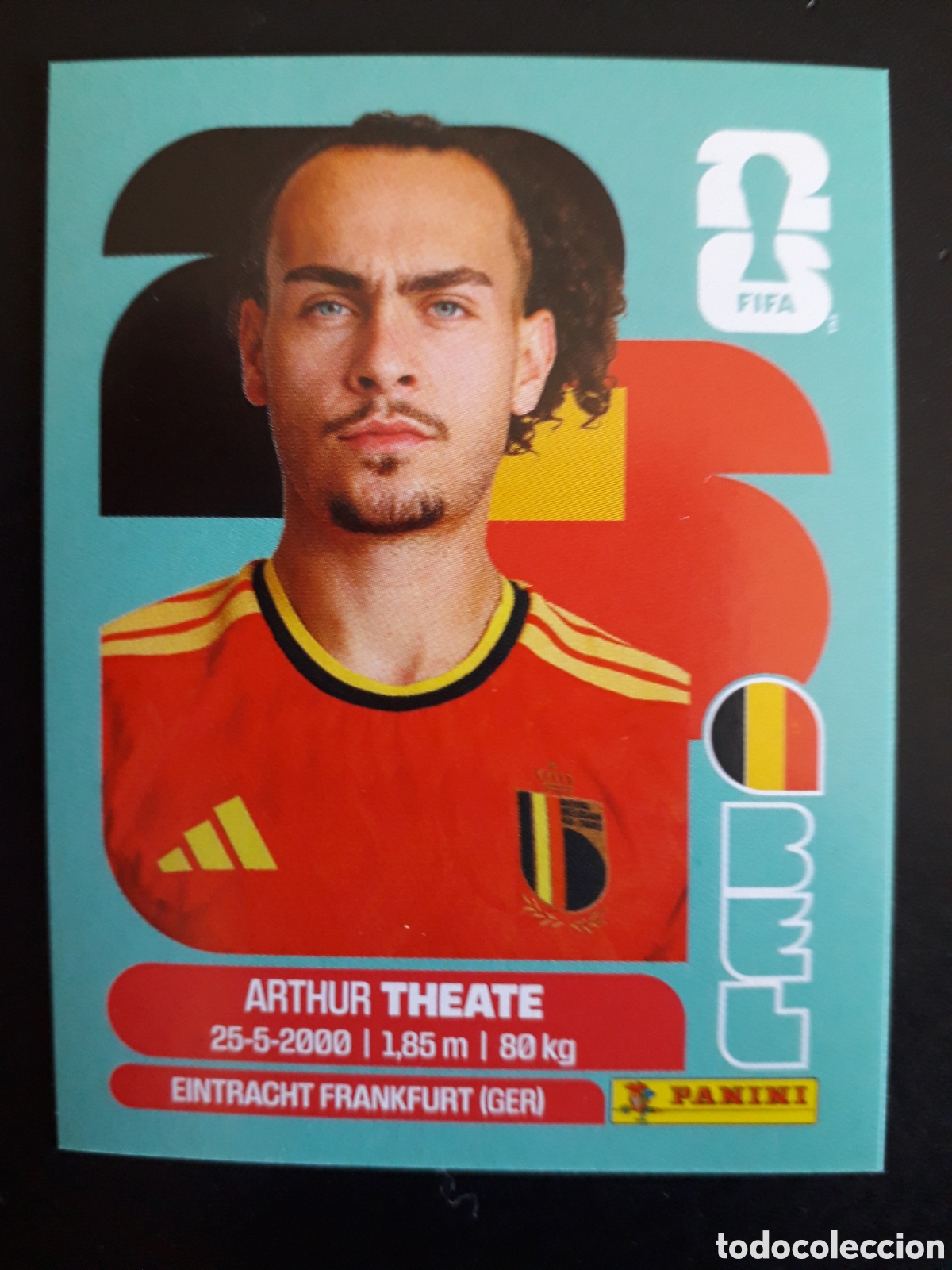 Cromos de F&uacute;tbol: THEATE B&Eacute;LGICA BEL 3 MUNDIAL F&Uacute;TBOL 2026 FIFA WORLD CUP PANINI SIN PEGAR PEDIDO M&Iacute;NIMO 3&euro;