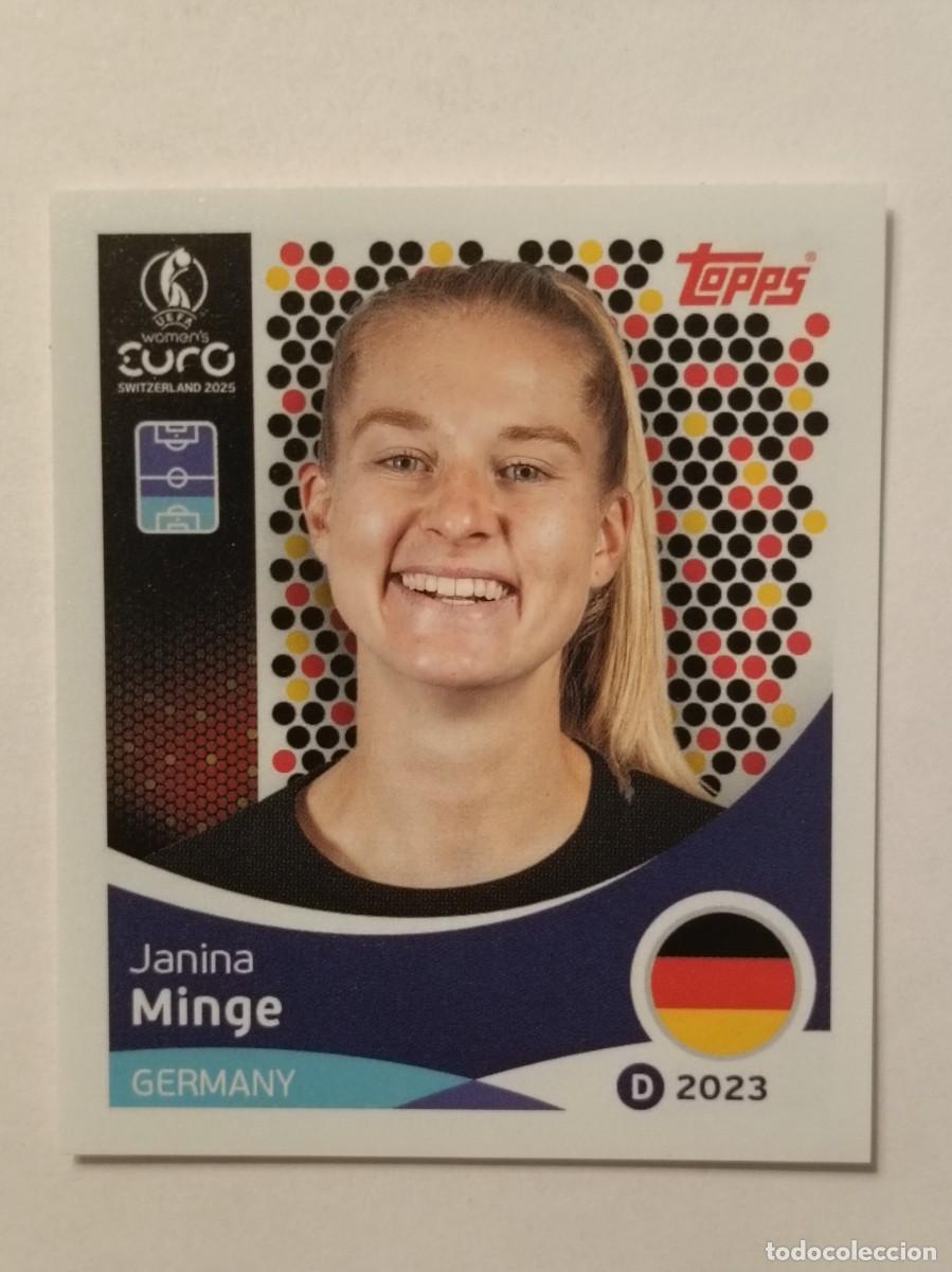Cromos de F&uacute;tbol: #176 MINGE (ALEMANIA) EURO WOMENS SUIZA 2025 TOPPS