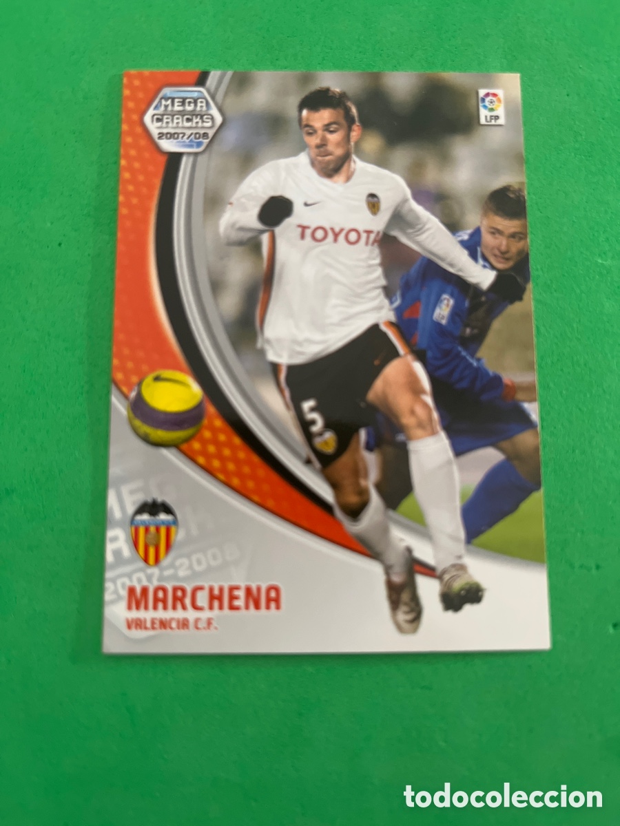 Fu&szlig;ball-Sticker: MARCHENA 294 VALENCIA C.F. MEGACRACKS PANINI 2007 2008 07 08 CARD UNIFICO ENVIOS