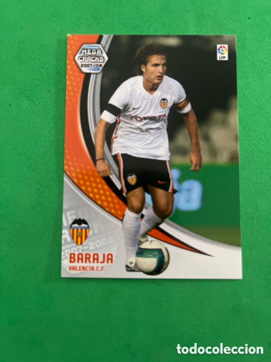 Fu&szlig;ball-Sticker: BARAJA 298 VALENCIA C.F. MEGACRACKS PANINI 2007 2008 07 08 CARD UNIFICO ENVIOS