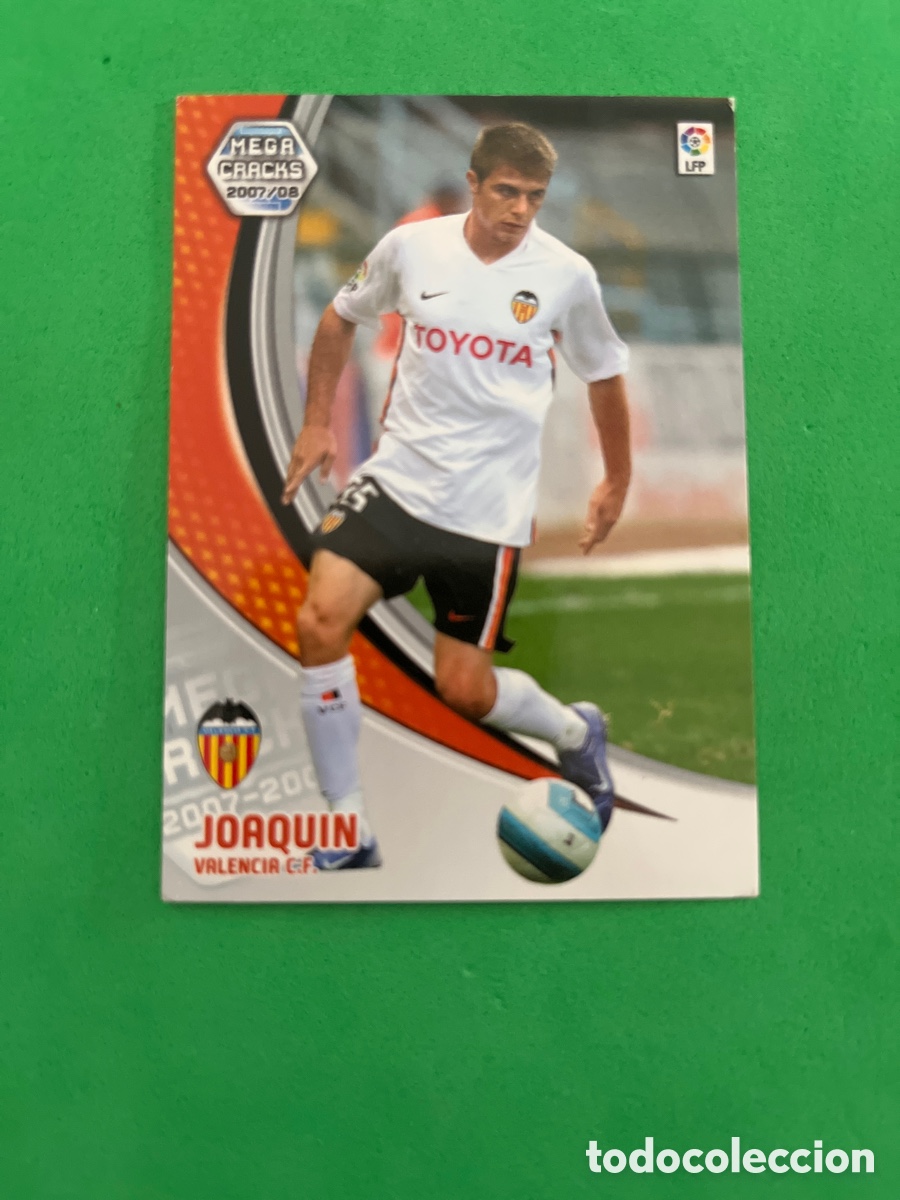 Fu&szlig;ball-Sticker: JOAQUIN 300 VALENCIA C.F. MEGACRACKS PANINI 2007 2008 07 08 CARD UNIFICO ENVIOS