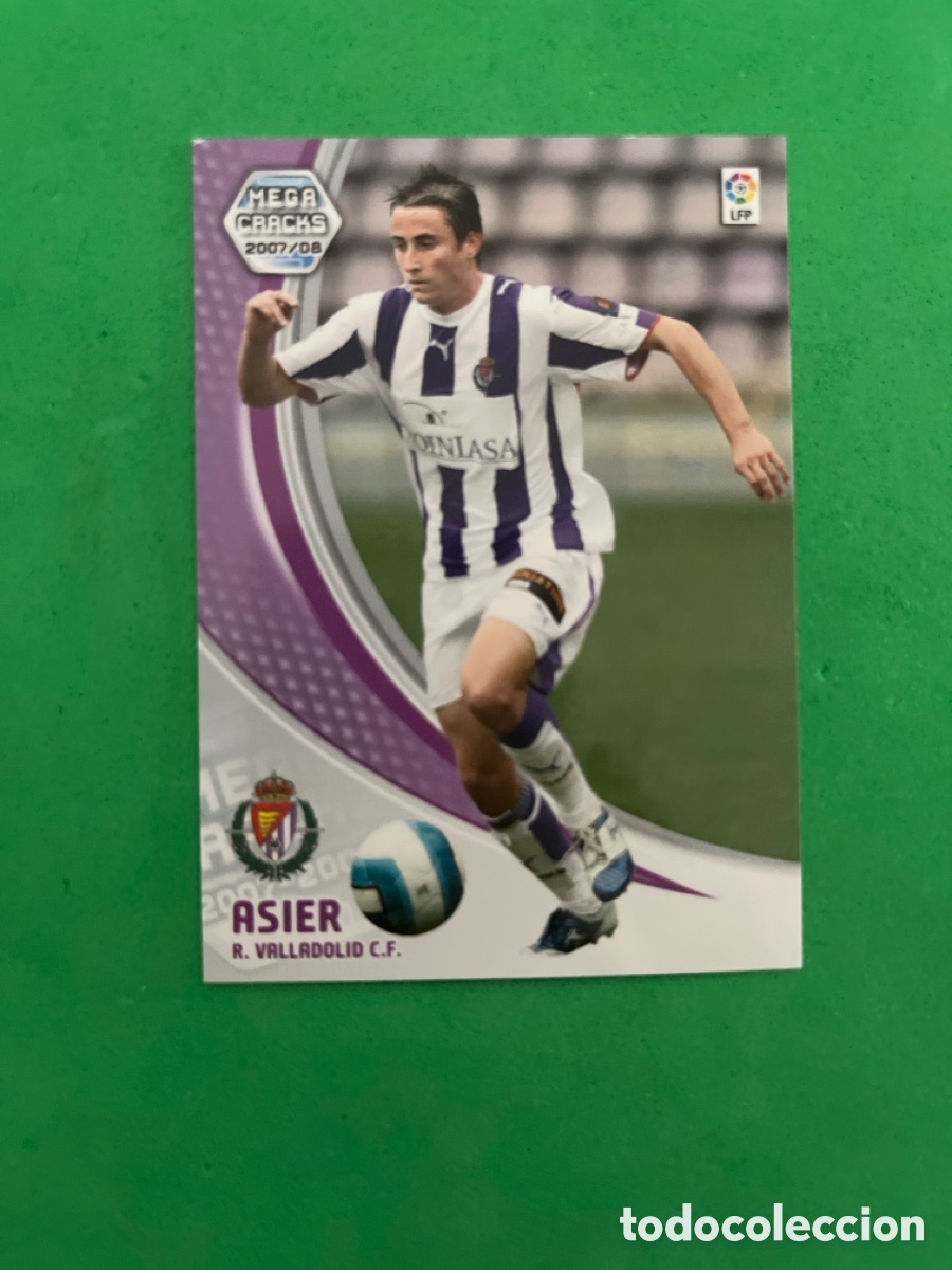 Cromos de F&uacute;tbol: ASIER 319 REAL VALLADOLID MGK 2007 2008 MEGACRACKS 07 08 PANINI PERFECTO ESTADO