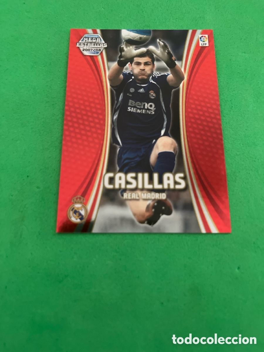 Fu&szlig;ball-Sticker: CASILLAS 361 REAL MADRID MEGAESTRELLAS MGK 2007 2008 MEGACRACKS 07 08 PANINI PERFECTO ESTADO