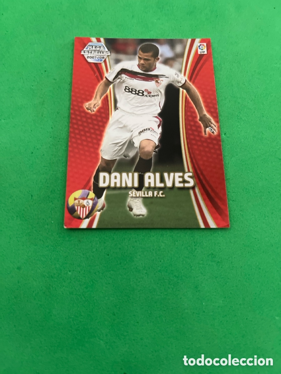 Fu&szlig;ball-Sticker: DANI ALVES 365 SEVILLA MEGA ESTRELLAS MGK 2007 2008 MEGACRACKS 07 08 PANINI PERFECTO ESTADO