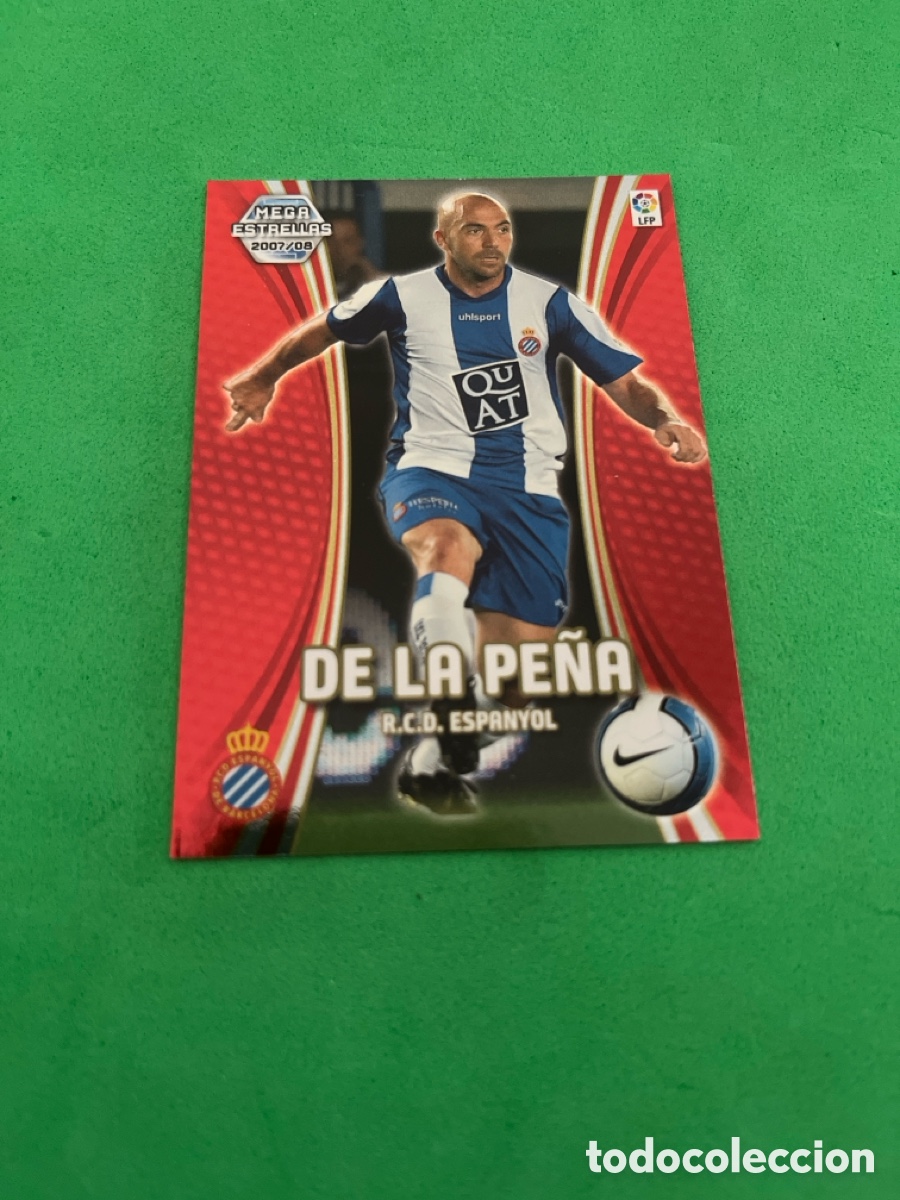 Football Stickers: DE LA PE&Ntilde;A 373 R.C.D.ESPA&Ntilde;OL MEGA ESTRELLAS MGK 2007 2008 MEGACRACKS 07 08 PANINI PERFECTO ESTADO