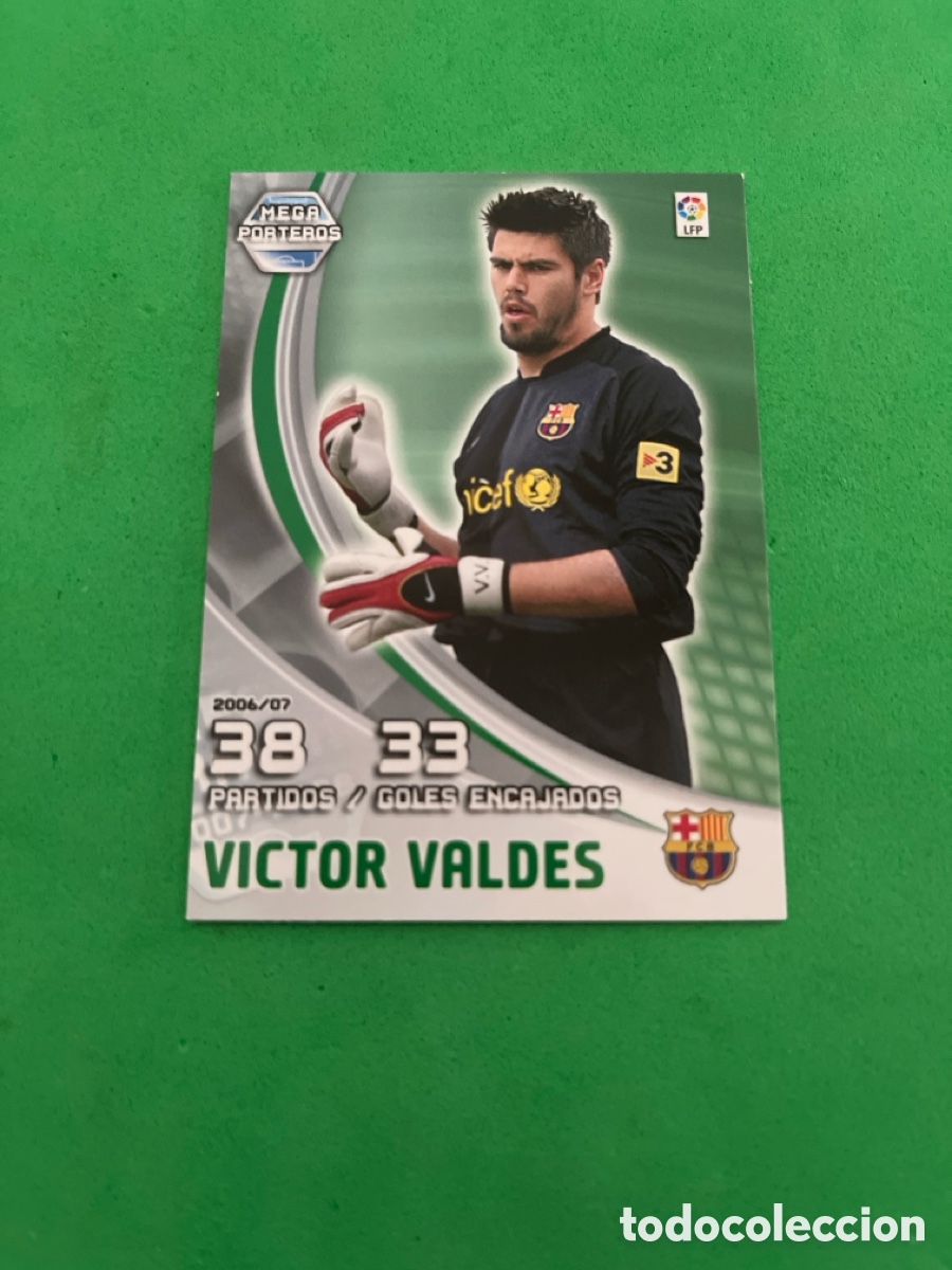Football Stickers: VICTOR VALDES 392 F.C.BARCELONA MEGA PORTEROS MGK 2007 2008 MEGACRACKS 07 08 PANINI PERFECTO ESTADO
