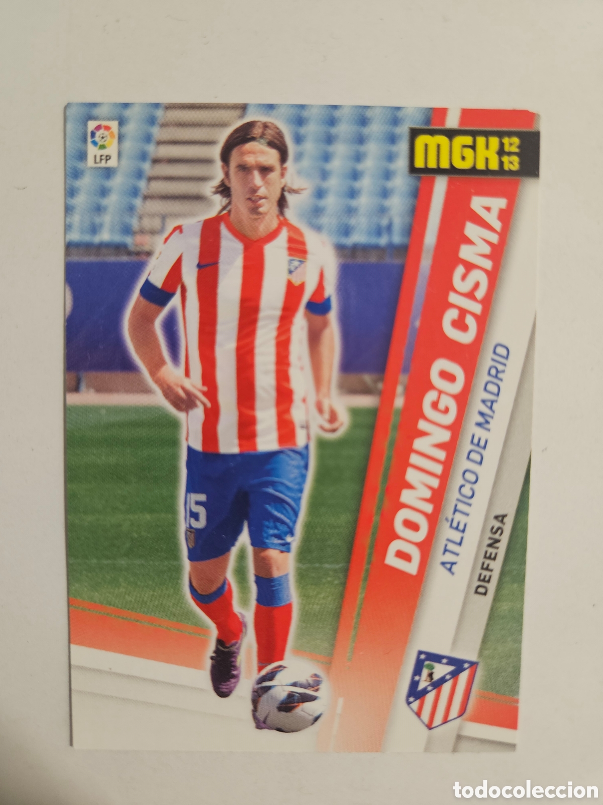 Cromos de F&uacute;tbol: 497 DOMINGO CISMA (ATLETICO DE MADRID) FICHA MEGACRACKS 2012/2013 PANINI LIGA 12-13