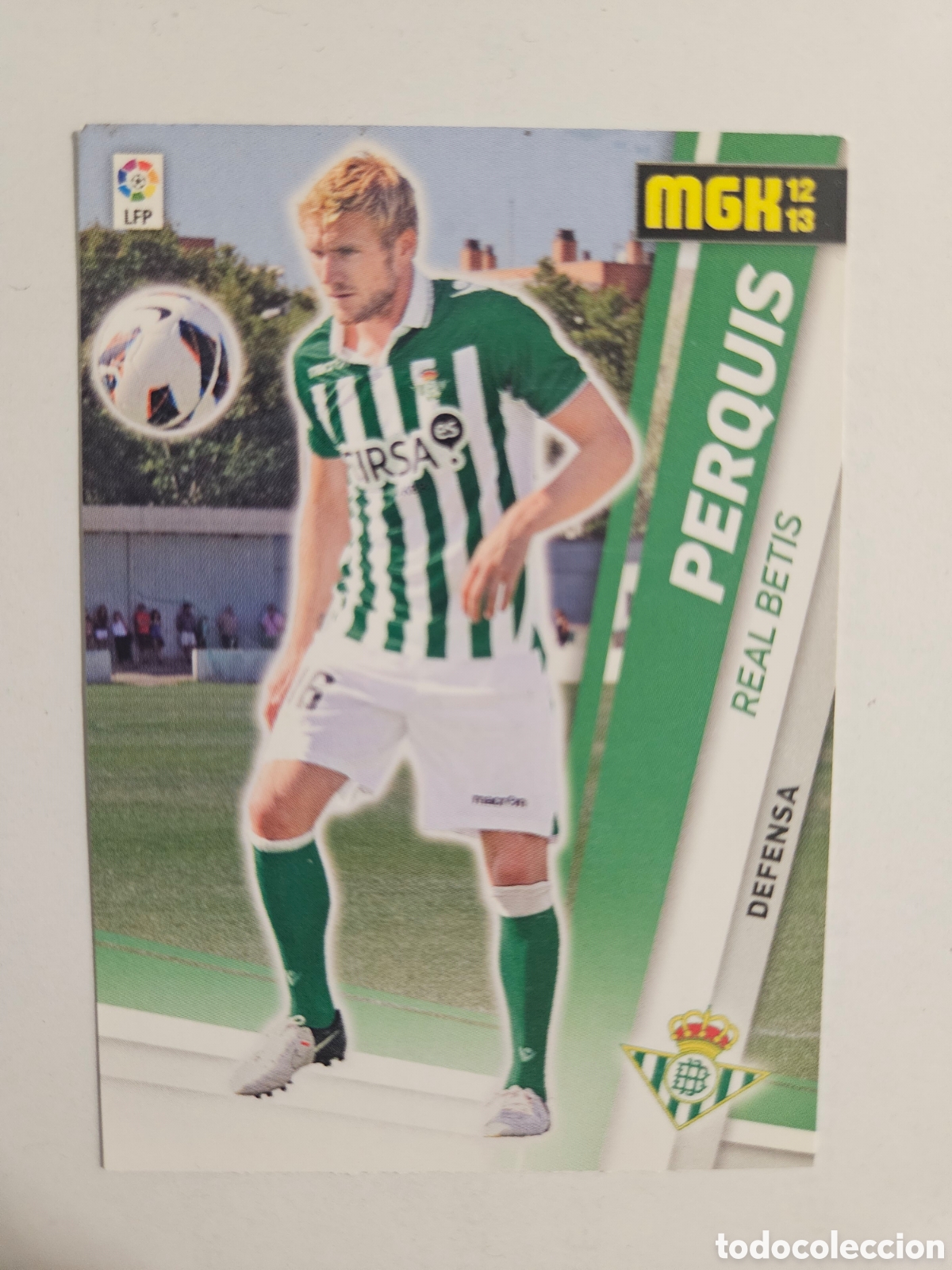 Cromos de F&uacute;tbol: 498 PERQUIS BETIS NUEVO FICHAJE MEGACRACKS PANINI ALBUM LIGA 2012 2013 12 13