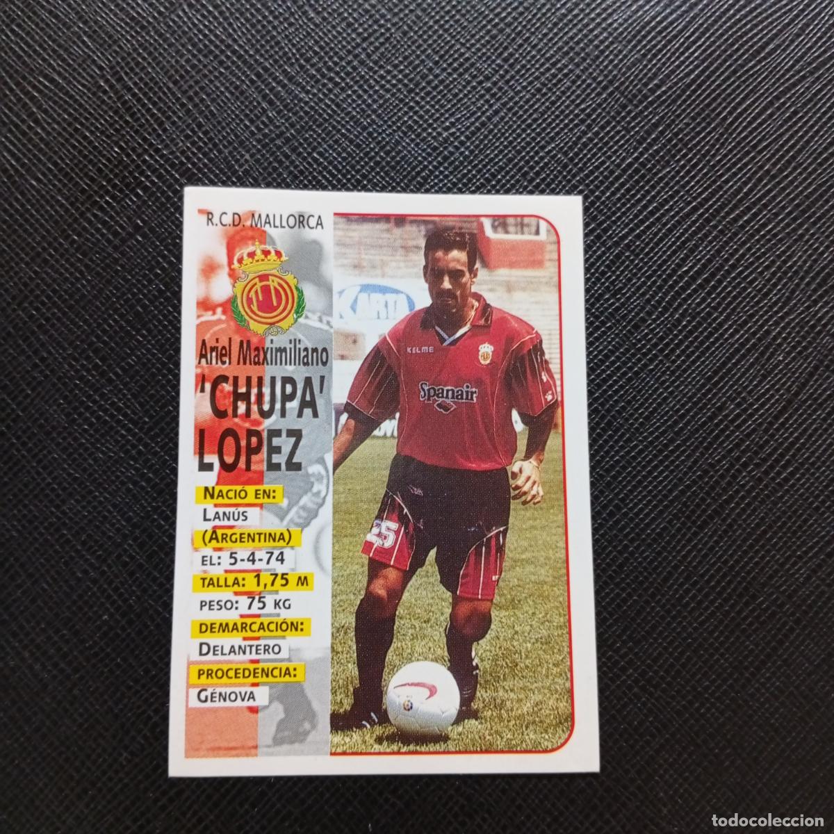 Cromos de F&uacute;tbol: 120 CHUPA LOPEZ MALLORCA PANINI 1998 1999 CROMO FUTBOL LIGA 98 99 - - A67 PG10 - VER TRASERA