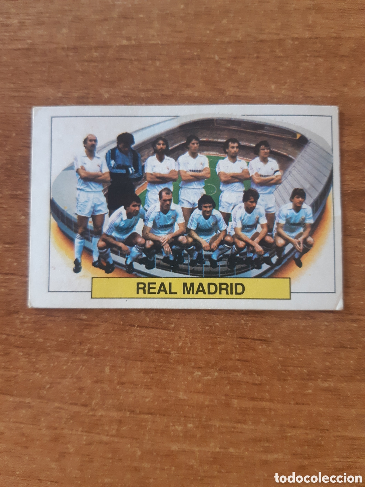 Cromos de F&uacute;tbol: Alineaci&oacute;n Real Madrid liga 83-84 ESTE. Nunca pegado