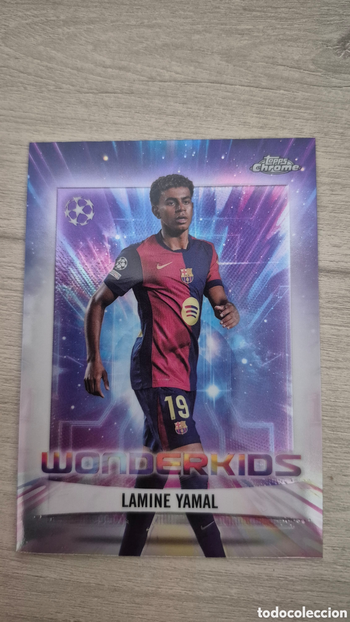Cromos de F&uacute;tbol: Lamine Yamal Topps Chrome Wonderkids 2024/25