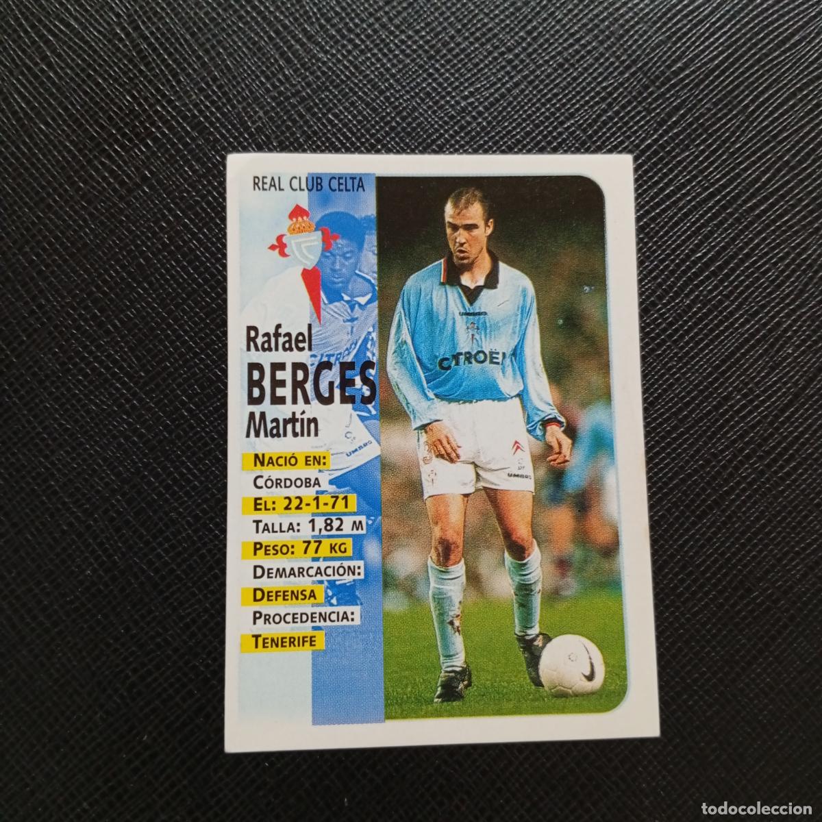 Cromos de F&uacute;tbol: 130 BERGES CELTA PANINI 1998 1999 CROMO FUTBOL LIGA 98 99 - SIN PEGAR - A67 PG55