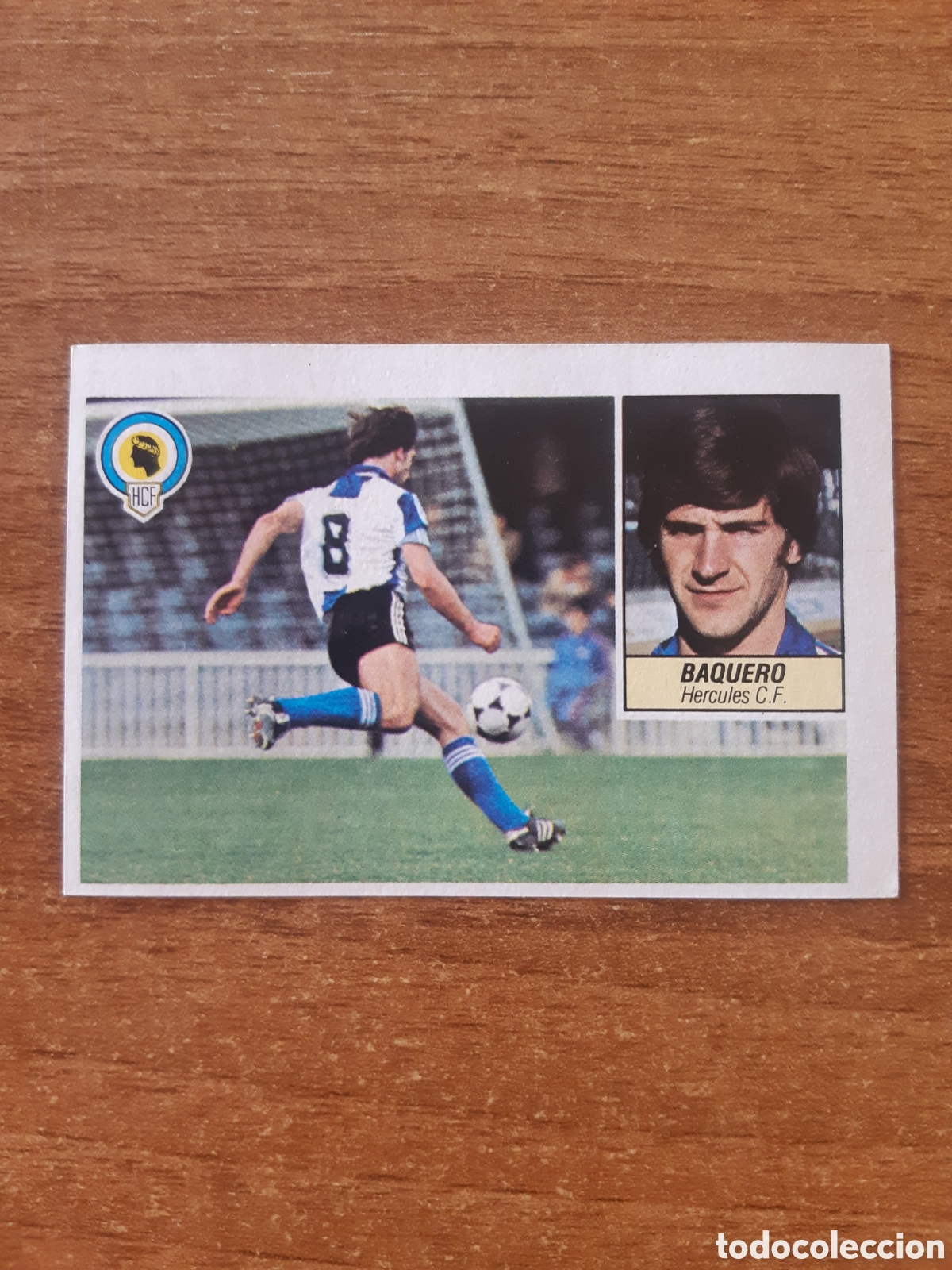 Cromos de Futebol: Baquero (H&eacute;rcules) liga 84-85 ESTE. Nunca pegado, NUEVO