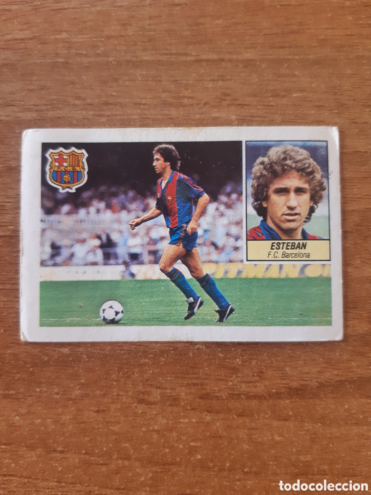 Cromos de F&uacute;tbol: Esteban (Barcelona) liga 84-85 ESTE. Nunca pegado, NUEVO