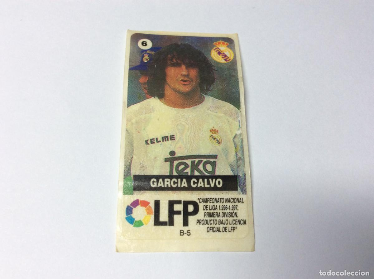 Cromos de F&uacute;tbol: Garcia Calvo Real Madrid Chicles Vidal 96 97 La liga de las estrellas