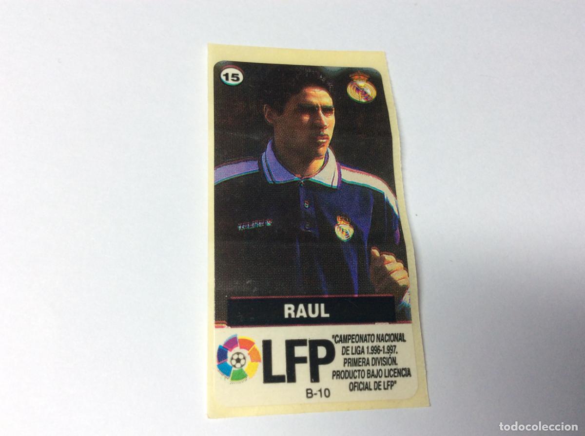 Cromos de F&uacute;tbol: Raul Real Madrid Chicles Vidal 96 97 La liga de las estrellas