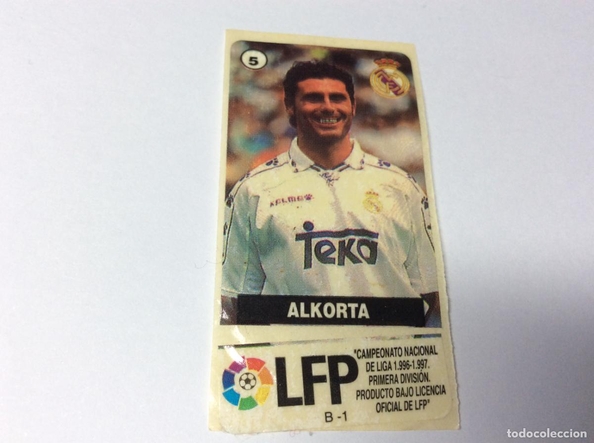 Cromos de F&uacute;tbol: Alkorta Real Madrid Chicles Vidal 96 97 La liga de las estrellas