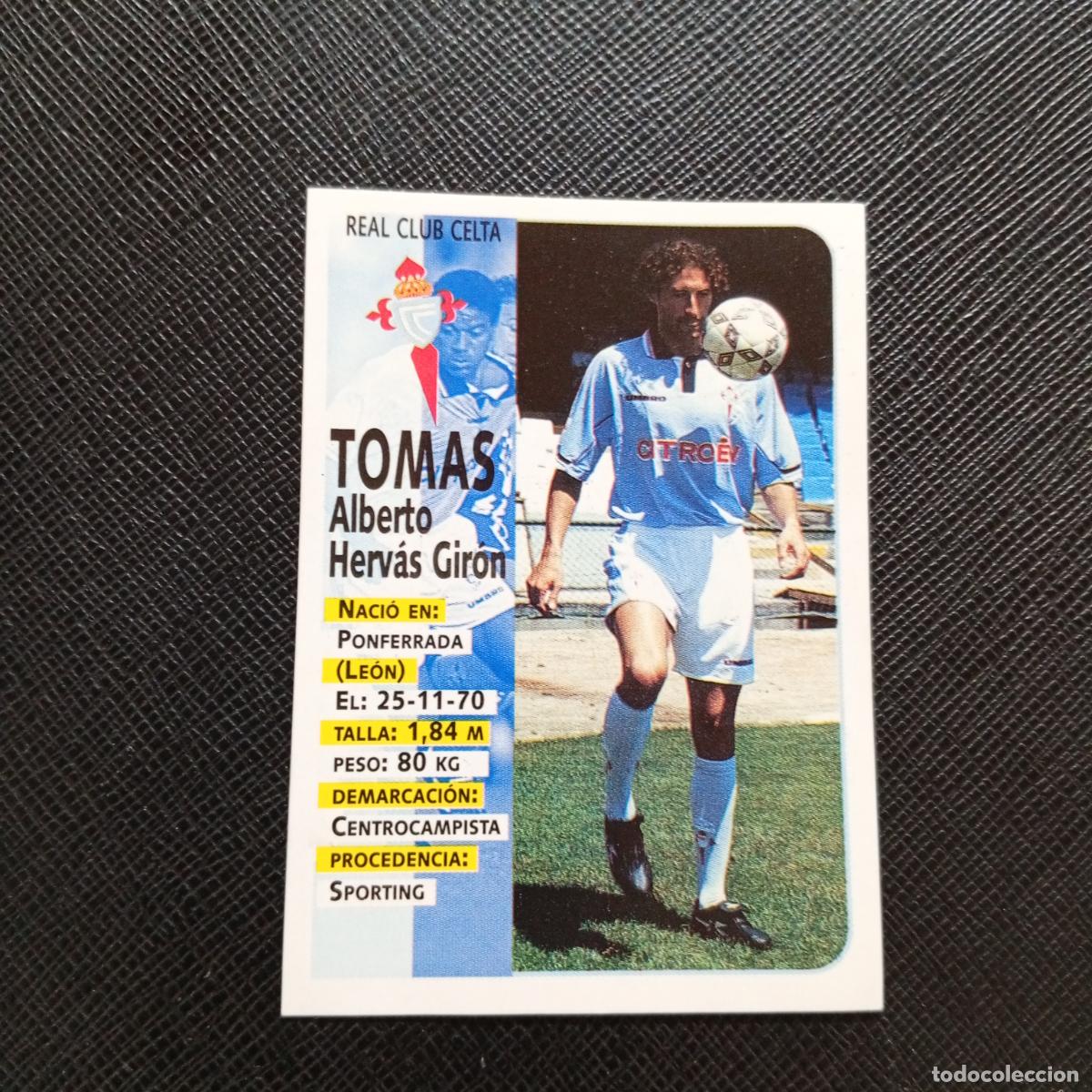Cromos de F&uacute;tbol: 135A 135 TOMAS CELTA PANINI 1998 1999 CROMO FUTBOL LIGA 98 99 - SIN PEGAR - A67 PG82