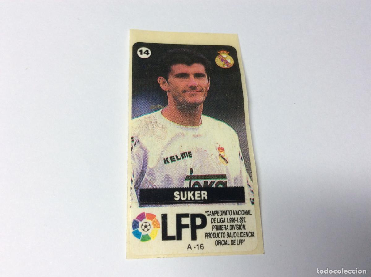 Cromos de F&uacute;tbol: Suker Real Madrid Chicles Vidal 96 97 La liga de las estrellas