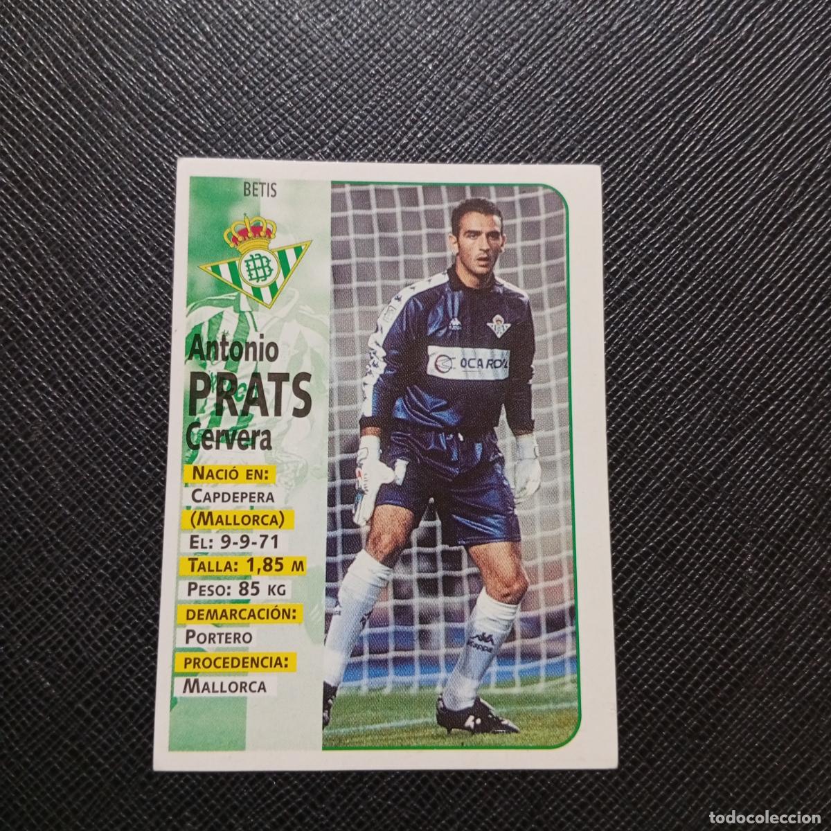 Cromos de F&uacute;tbol: 143 PRATS REAL BETIS PANINI 1998 1999 CROMO FUTBOL LIGA 98 99 - SIN PEGAR - A67 PG136