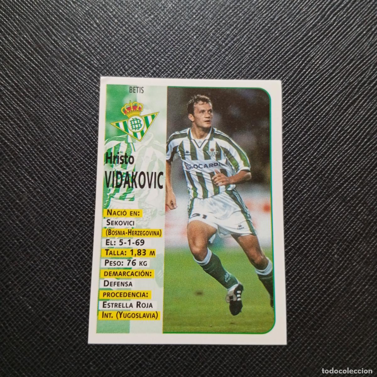Cromos de F&uacute;tbol: 146 VIDAKOVIC REAL BETIS PANINI 1998 1999 CROMO FUTBOL LIGA 98 99 - SIN PEGAR - A67 PG154