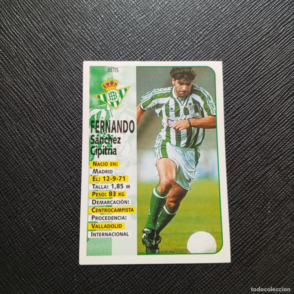 Cromos de F&uacute;tbol: 149 FERNANDO REAL BETIS PANINI 1998 1999 CROMO FUTBOL LIGA 98 99 - SIN PEGAR - A67 PG154