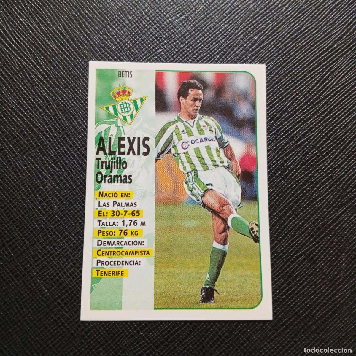 Cromos de F&uacute;tbol: 151 ALEXIS REAL BETIS PANINI 1998 1999 CROMO FUTBOL LIGA 98 99 - SIN PEGAR - A67 PG163