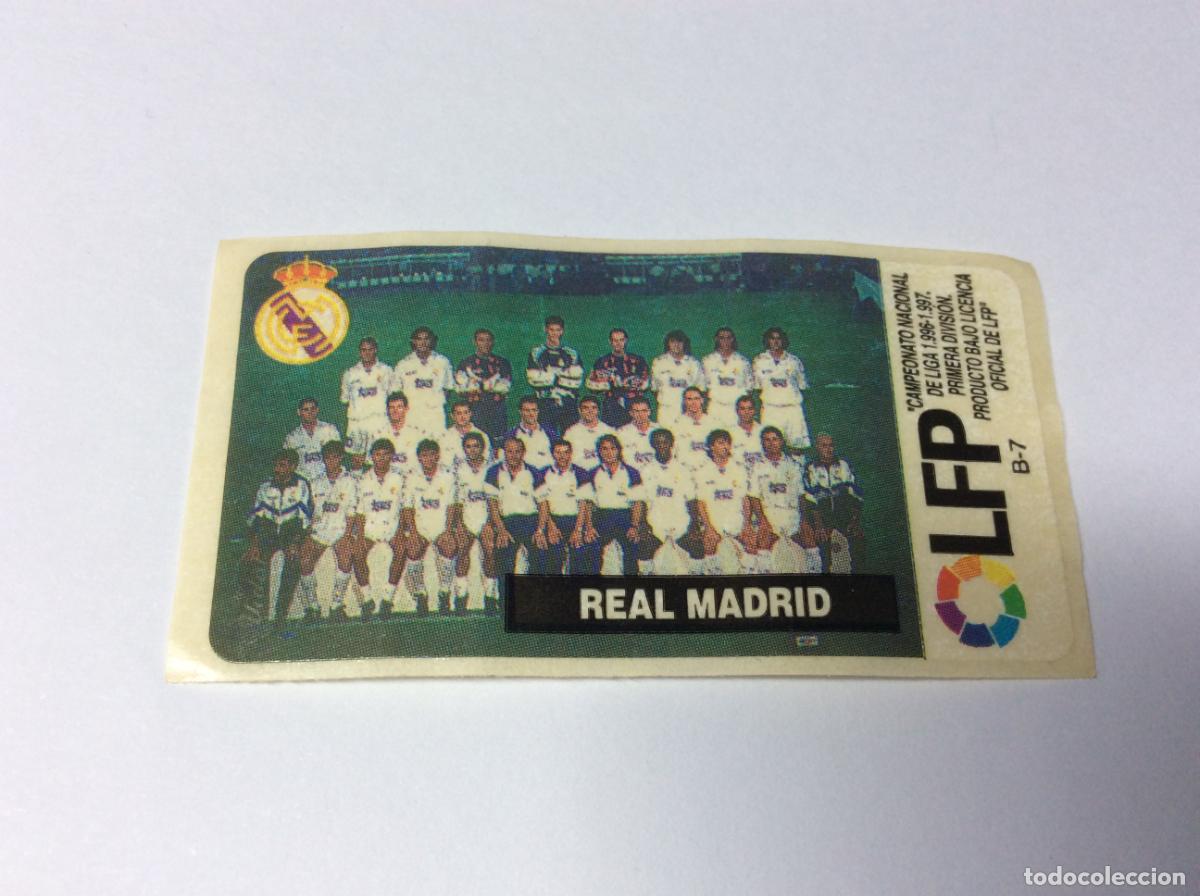 Cromos de F&uacute;tbol: Equipo Real Madrid Chicles Vidal 96 97 La liga de las estrellas