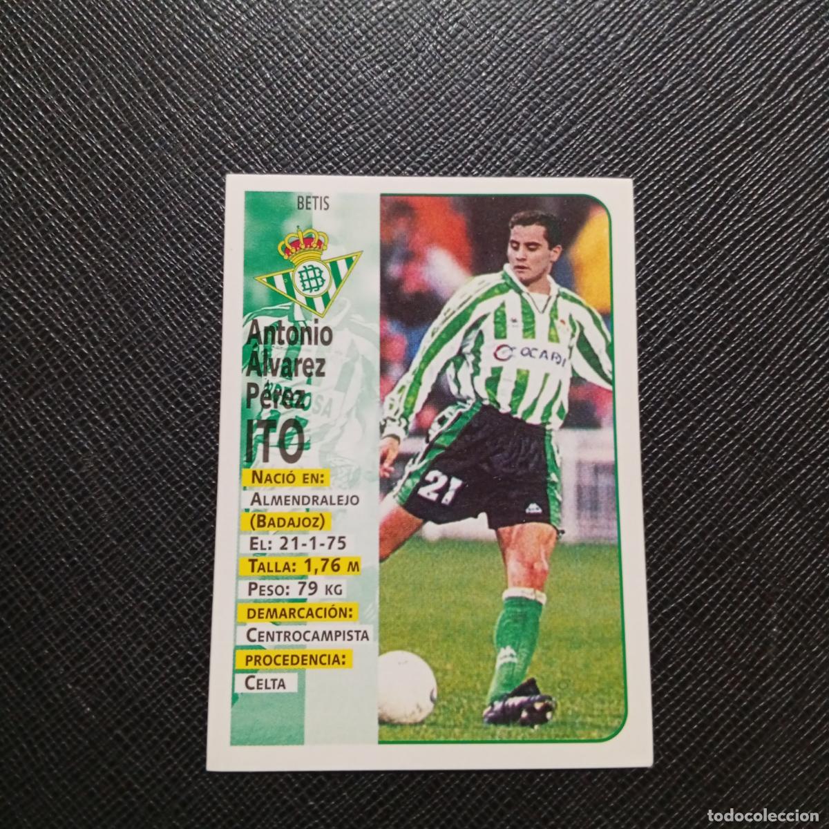 Cromos de F&uacute;tbol: 153A 153 ITO REAL BETIS PANINI 1998 1999 CROMO FUTBOL LIGA 98 99 - SIN PEGAR - A67 PG208