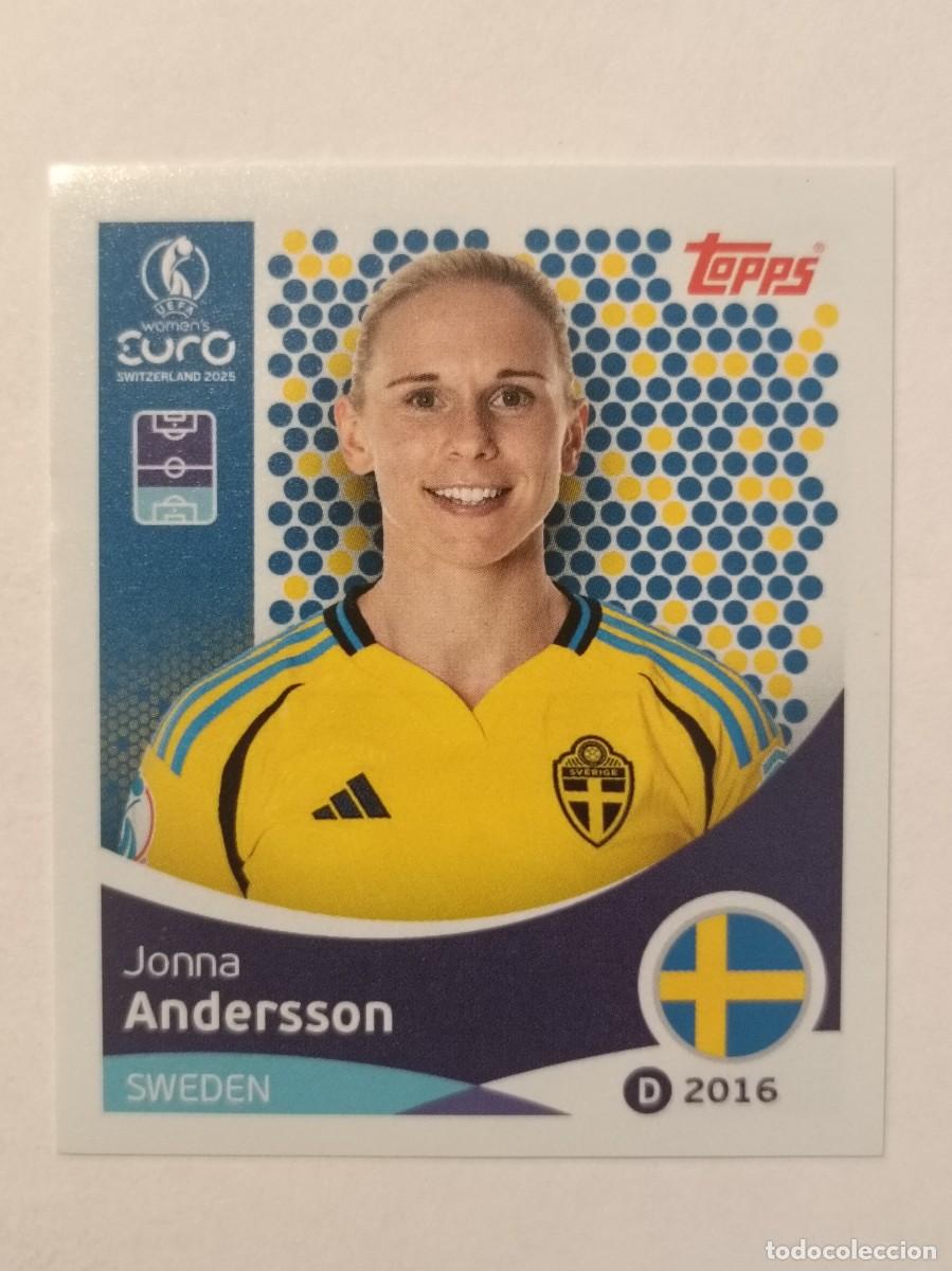 Cromos de F&uacute;tbol: #226 ANDERSSON (SUECIA) EURO WOMENS SUIZA 2025 TOPPS