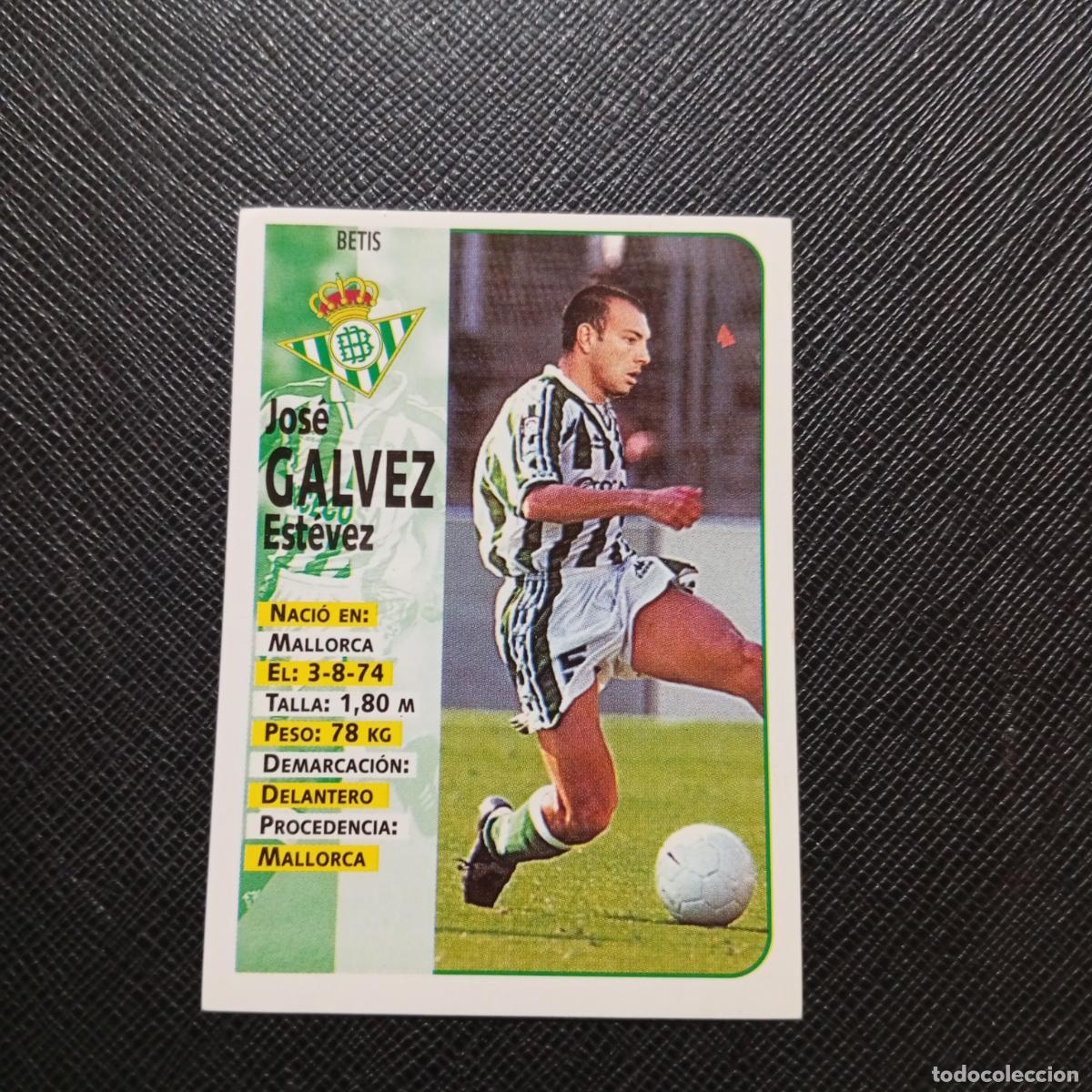 Cromos de F&uacute;tbol: 155A 155 GALVEZ REAL BETIS PANINI 1998 1999 CROMO FUTBOL LIGA 98 99 - SIN PEGAR - A67 PG226