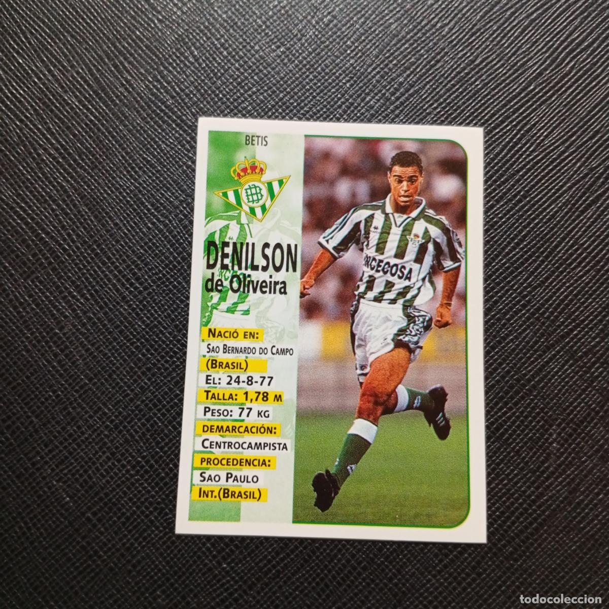 Cromos de F&uacute;tbol: 156 DENILSON REAL BETIS PANINI 1998 1999 CROMO FUTBOL LIGA 98 99 - SIN PEGAR - A67 PG226