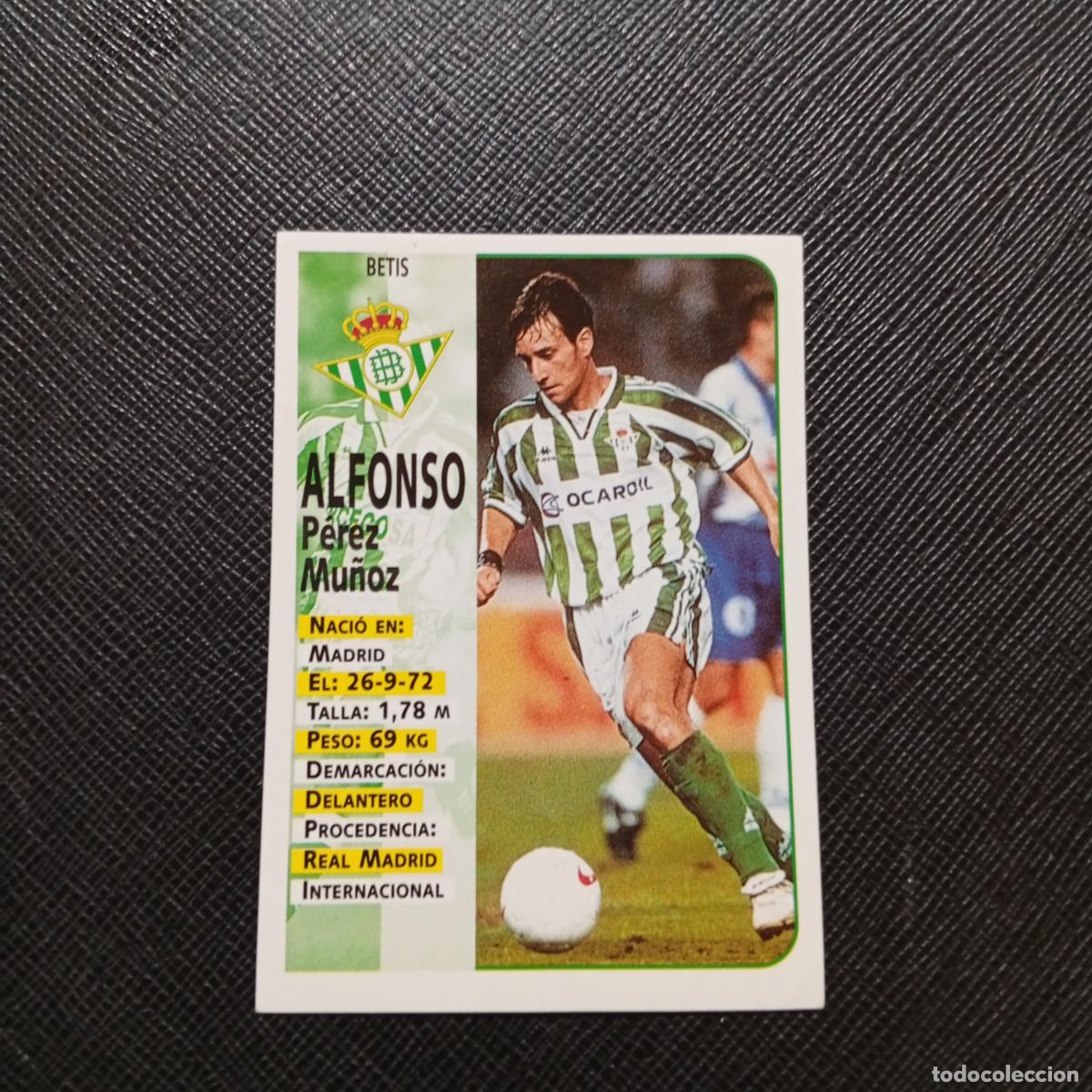 Cromos de F&uacute;tbol: 157 ALFONSO REAL BETIS PANINI 1998 1999 CROMO FUTBOL LIGA 98 99 - SIN PEGAR - A67 PG226