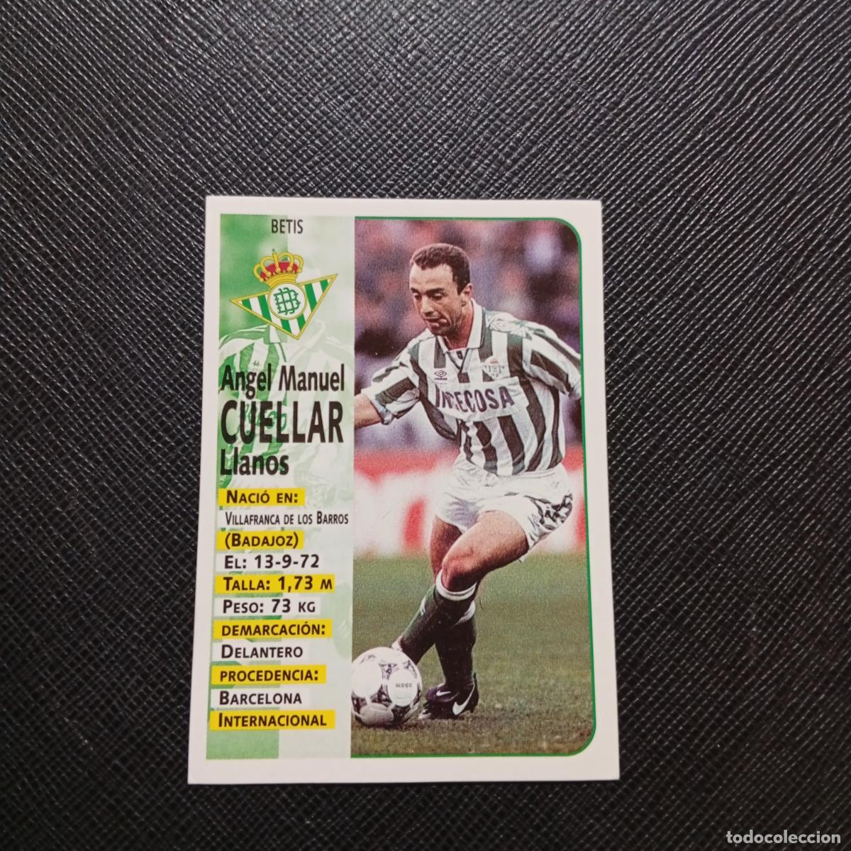 Cromos de F&uacute;tbol: 159 CUELLAR REAL BETIS PANINI 1998 1999 CROMO FUTBOL LIGA 98 99 - SIN PEGAR - A67 PG235