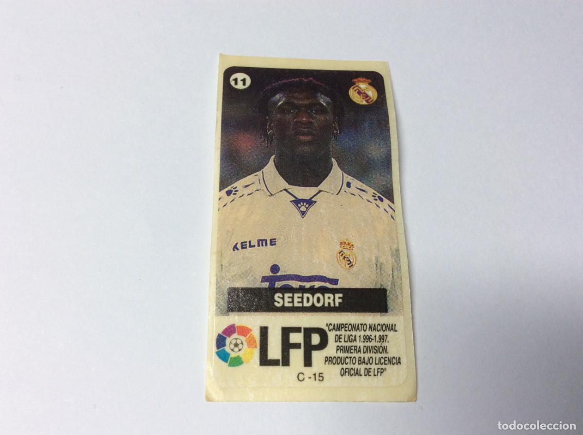 Cromos de F&uacute;tbol: Seedorf Real Madrid Chicles Vidal 96 97 La liga de las estrellas