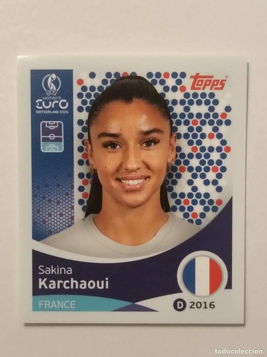Cromos de F&uacute;tbol: #241 KARCHAOUI (FRANCIA) EURO WOMENS SUIZA 2025 TOPPS