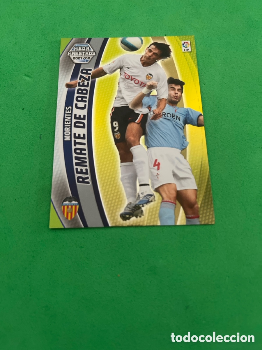 Cromos de f&uacute;tbol: MORIENTES 414 VALENCIA C.F. MEGA MAESTROS MGK 2007 2008 MEGACRACKS 07 08 PANINI PERFECTO ESTADO