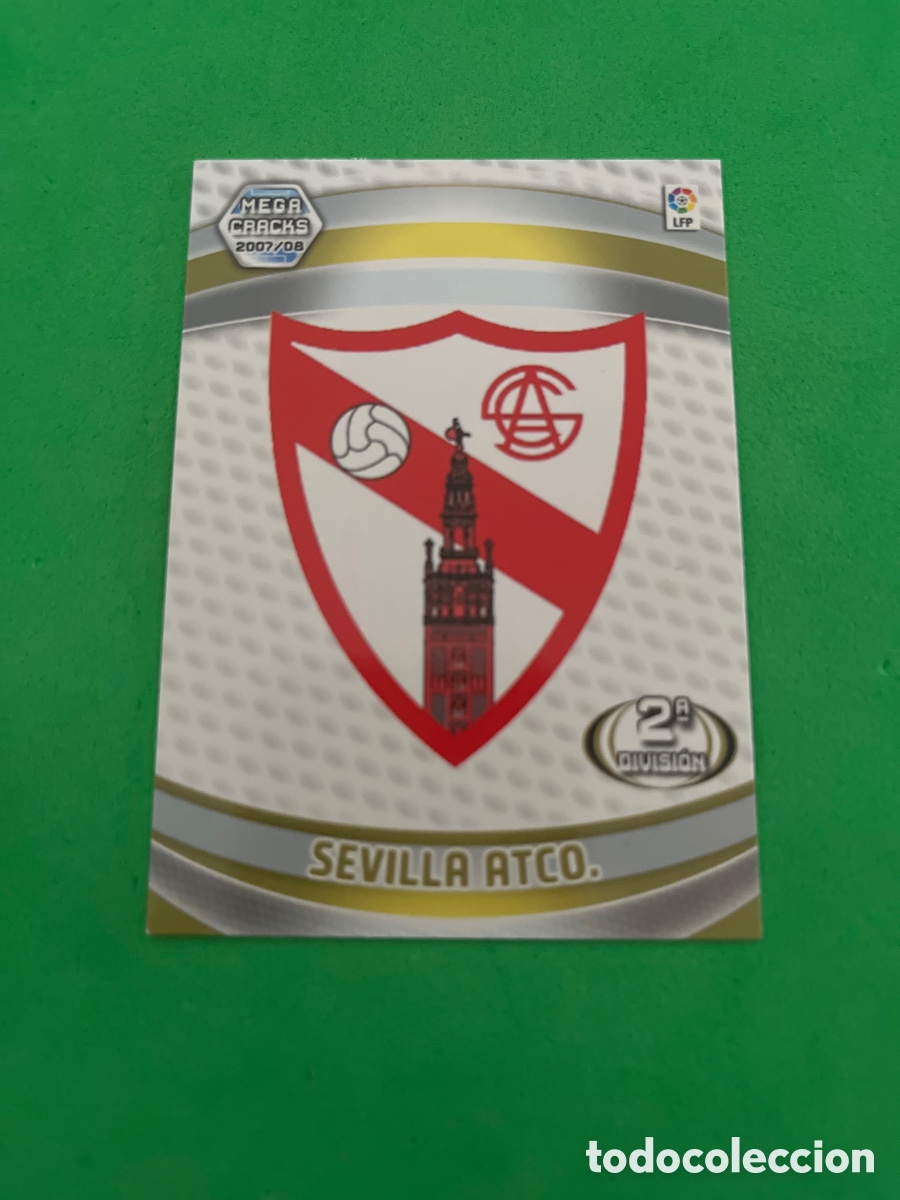 Fu&szlig;ball-Sticker: ESCUDO 436 SEVILLA ATLETICO MGK 2007 2008 MEGACRACKS 07 08 PANINI PERFECTO ESTADO