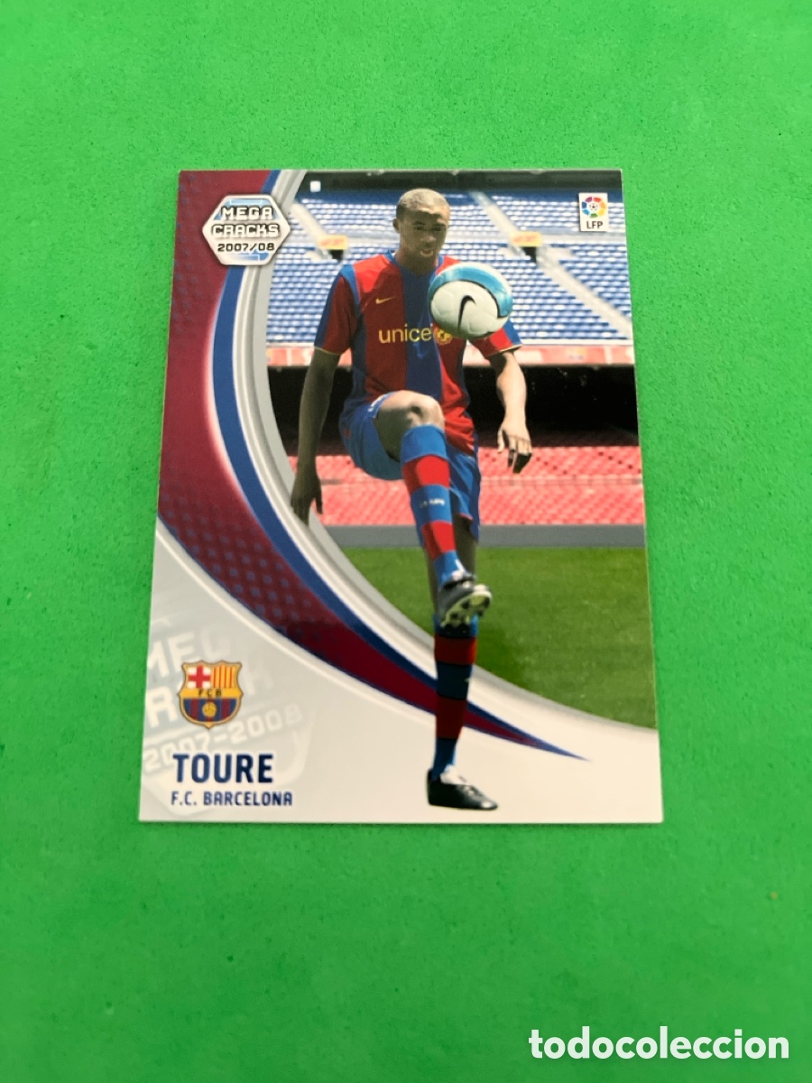 Cromos de F&uacute;tbol: TOURE 444 F.C.BARCELONA NUEVO FICHAJE MGK 2007 2008 MEGACRACKS 07 08 PANINI PERFECTO ESTADO