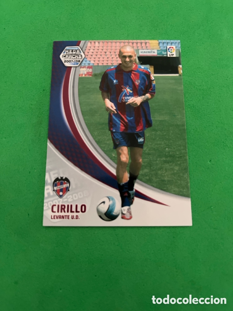 Cromos de F&uacute;tbol: CIRILO 449 LEVANTE U.D. NUEVO FICHAJE MGK 2007 2008 MEGACRACKS 07 08 PANINI PERFECTO ESTADO