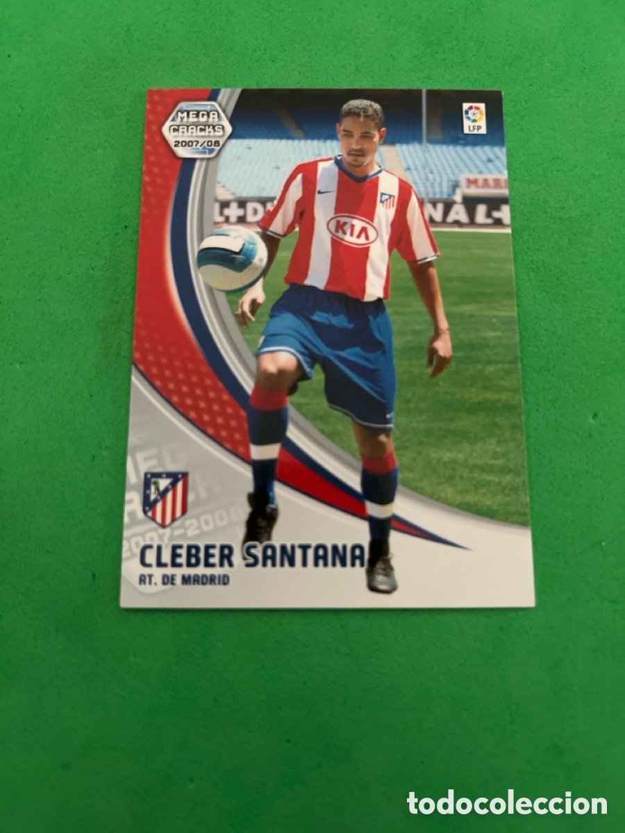 Cartes &agrave; collectionner de Football: CLEBER SANTANA 452 ATLETICO DE MADRID FICHAJE MGK 2007 2008 MEGACRACKS 07 08 PANINI PERFECTO ESTADO